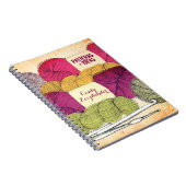 Garnalen haken patroonnotitieblok aan notitieboek (Rechterzijde)