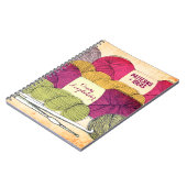 Garnalen haken patroonnotitieblok aan notitieboek (Linkerzijde)