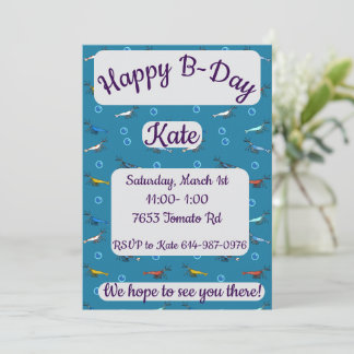 Garnalen Happy Birthday Kaart