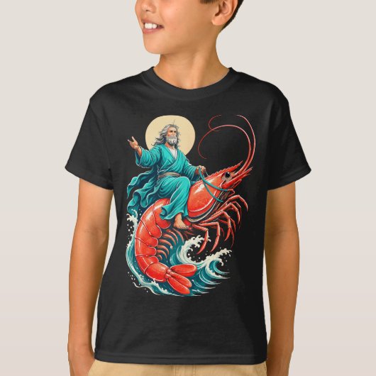 Garnalen Jezus T-shirt (Voorkant)