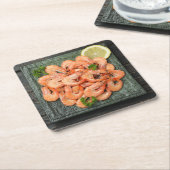 Garnalen Kartonnen Onderzetters (Schuin)