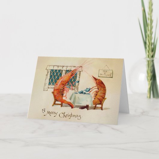 Garnalen Kerst Kaart (Voorkant)