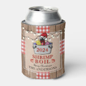 Garnalen Kook Rustieke Vis en Vis Kerstfeest Blikjeskoeler (Blikje Voorkant)