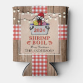Garnalen Kook Rustieke Vis en Vis Kerstfeest Blikjeskoeler (Voorkant)