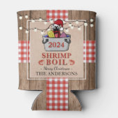 Garnalen Kook Rustieke Vis en Vis Kerstfeest Blikjeskoeler (Achterkant)