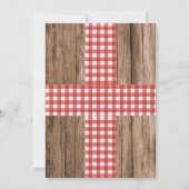 Garnalen Kook Rustieke Vis en Vis Kerstfeest Kaart (Achterkant)