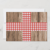 Garnalen Kook Rustieke Vis en Vis Kerstfeest Save The Date (Achterkant)