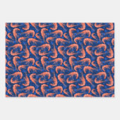 Garnalen koraal Zee beluistert niet-militaire patr Inpakpapier Vel (Voorkant 3)