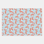Garnalen koraal Zee beluistert niet-militaire patr Inpakpapier Vel (Voorkant 2)