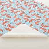 Garnalen Koraalocebels Nautisch Zee V2 Sherpa Deken (3/4)