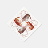 Garnalen Lange Antenne Papier servet (Hoek)