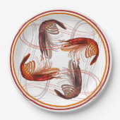 Garnalen Lange Antennes Garnalen Vis Papieren Bordje (Voorkant)