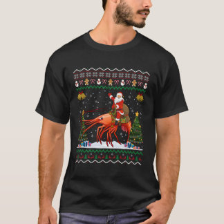 Garnalen Lelijke Santa Riding Garnalen T-shirt