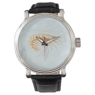  garnalen, Marine Life Ocean Animals Anatomy Horloge