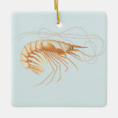  garnalen, Marine Life Ocean Animals Anatomy Keramisch Ornament (Voorkant)