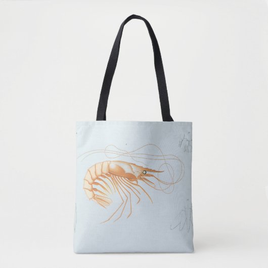  garnalen, Marine Life Ocean Animals Anatomy Tote Bag (Voorkant)