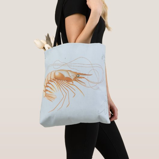 garnalen, Marine Life Ocean Animals Anatomy Tote Bag (Dichtbij)