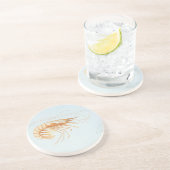  garnalen, Marine Life Ocean Animals Anatomy Zandsteen Onderzetter (Zijkant)