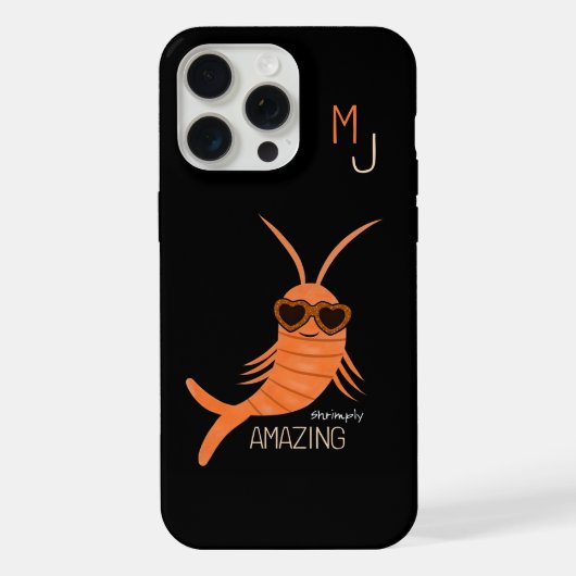 Garnalen met zonnebril iPhone hoesje (Achterkant)