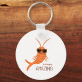 Garnalen met zonnebril sleutelhanger (Voorkant)