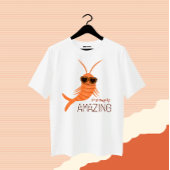 Garnalen met zonnebril t-shirt