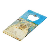Garnalen onder reparatie Abstract impressionisme Creditkaart Flessenopener (Voorkant Gekanteld)