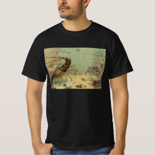 Garnalen, Onderwater Zeeleven, Vintage Oceandieren T-shirt