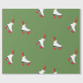 Garnalen op Roller Schaatsen Wrapping Papier (Vlak)