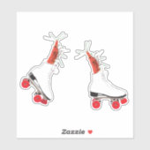 Garnalen op Schaats Sticker (Vel)