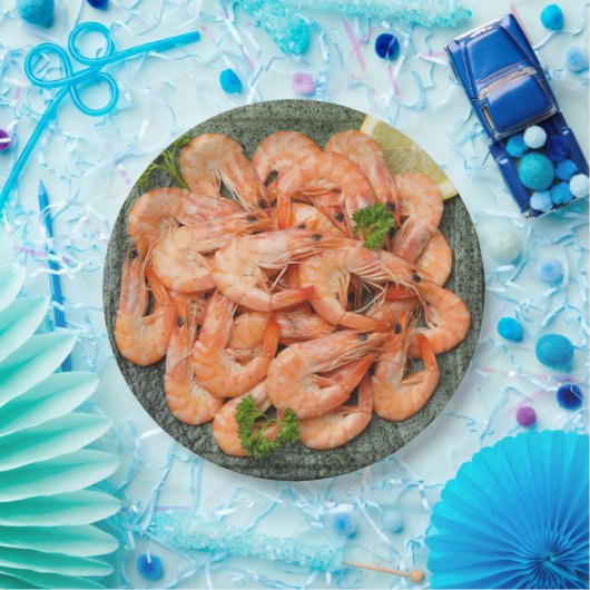 Garnalen Papieren Bordje (Feest)