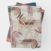 Garnalen Patroon Inpakpapier Vel (In situ)