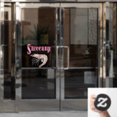 Garnalen Raamsticker (Kantoordeur)