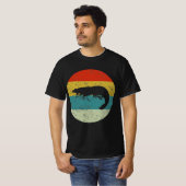 Garnalen retro silhouette 70S T-shirt (Voorkant volledig)