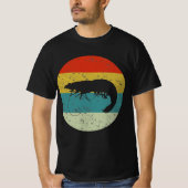 Garnalen retro silhouette 70S T-shirt (Voorkant)