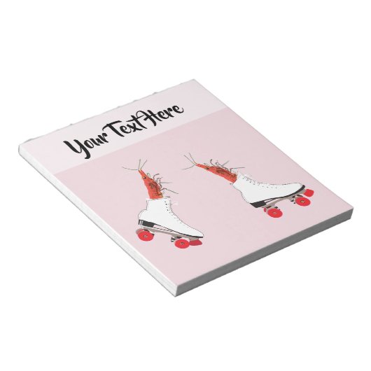 Garnalen, rolblades, surrealistisch Notitieblok (Schuin)