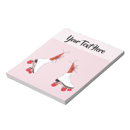Garnalen, rolblades, surrealistisch Notitieblok (Linkerzijde)