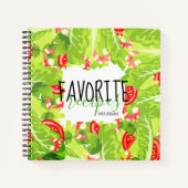 Garnalen tomatensalade gepersonaliseerd recept koo notitieboek (Voorkant)