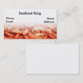 garnalen, vers, voor beeldscherm visitekaartje (Voorkant / Achterkant)