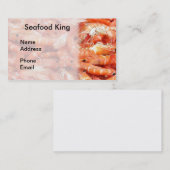 garnalen, vers, voor beeldscherm visitekaartje (Voorkant / Achterkant)