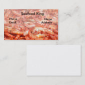 garnalen, vers, voor beeldscherm visitekaartje (Voorkant / Achterkant)
