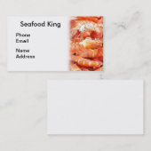 garnalen, vers, voor beeldscherm visitekaartje (Voorkant / Achterkant)