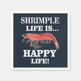 Garnalen Vis Zeevruchten Garnalen Partij Servet