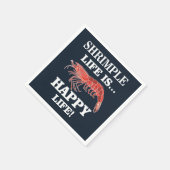 Garnalen Vis Zeevruchten Garnalen Partij Servet (Hoek)