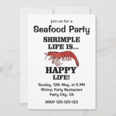 Garnalen Vis Zeevruchten Partij Kaart (Voorkant)