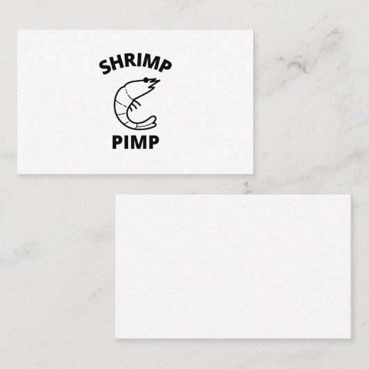 Garnalen Visitekaartje (Voorkant / Achterkant)