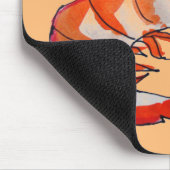 Garnalen zeekreupelvis kitsch kunst muismat (Hoek)