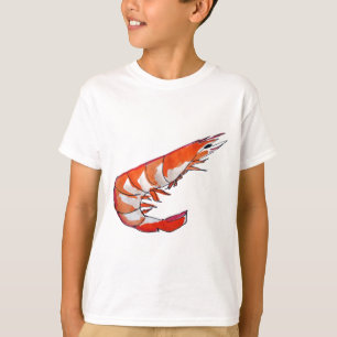 Garnalen zeekreupelvis kitsch kunst t-shirt