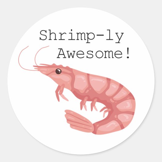 Garnalenachtige Geweldige Stickers (Voorkant)