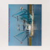 Garnalenboot Mississippi. Kerstgroeten Legpuzzels Legpuzzel (Verticaal)