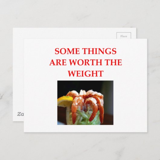 garnalencocktail briefkaart (Voorkant / Achterkant)